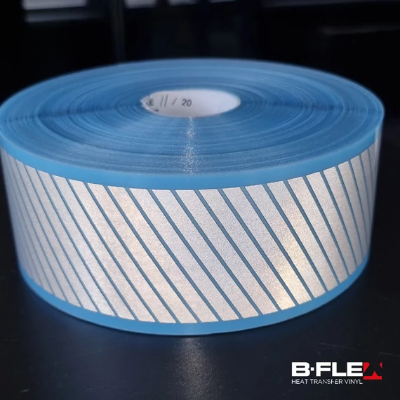 BF REFLEX SILVER LÁTHATÓSÁGI CSÍKOS SZALAG 140µ /TŰZÁLLÓ